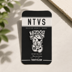 Custom Rezdog Artist Edition Soft Enamel Pin Badge – Collectible Dog Character Lapel Pin