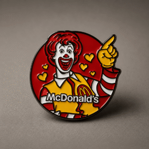 Custom Character Enamel Lapel Pin – Promotional Mascot Metal Badge